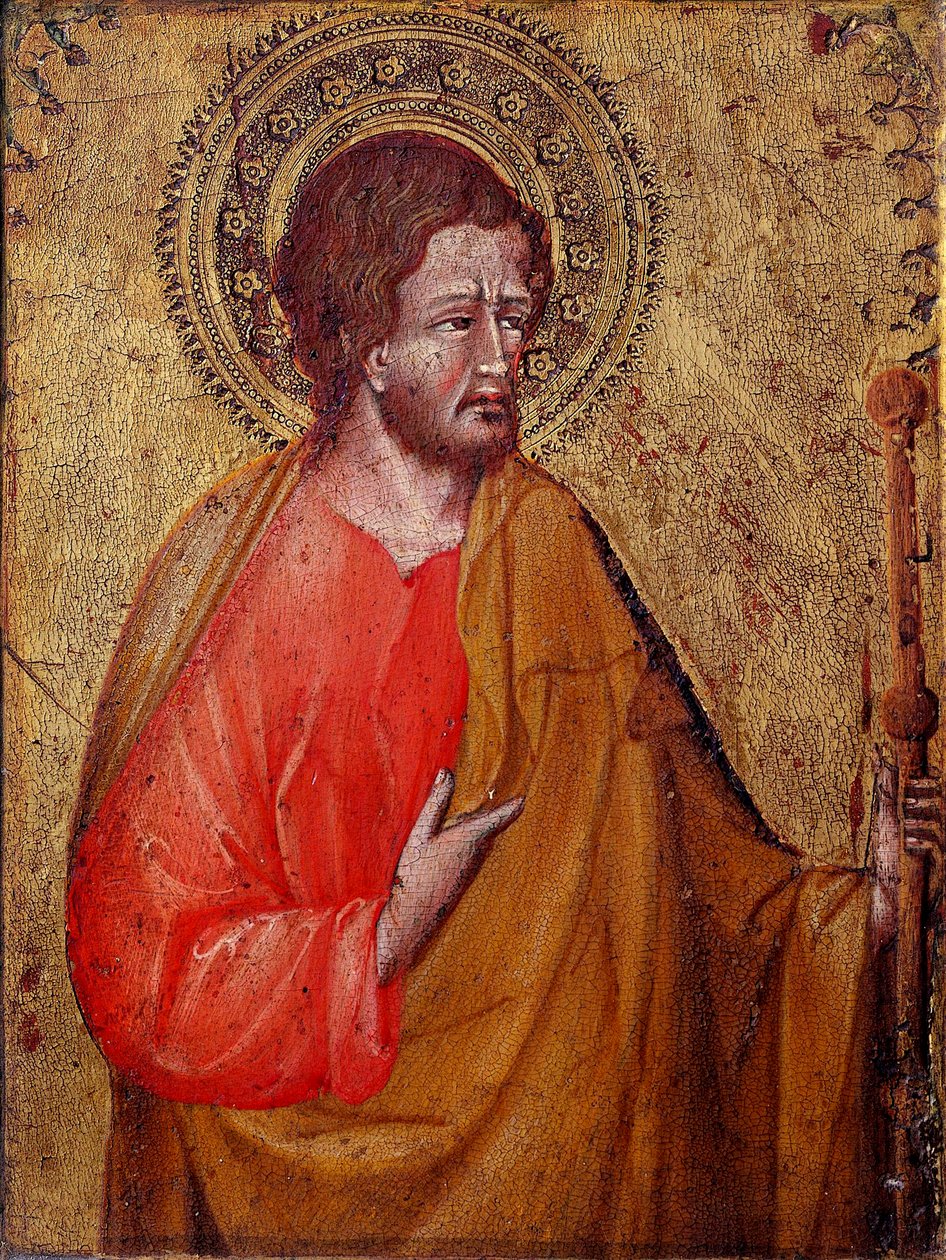 Voorstelling van Sint Jacobus de Pelgrim door Giovanni di Paolo