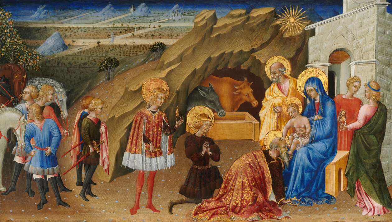 De Aanbidding der Wijzen door Giovanni di Paolo