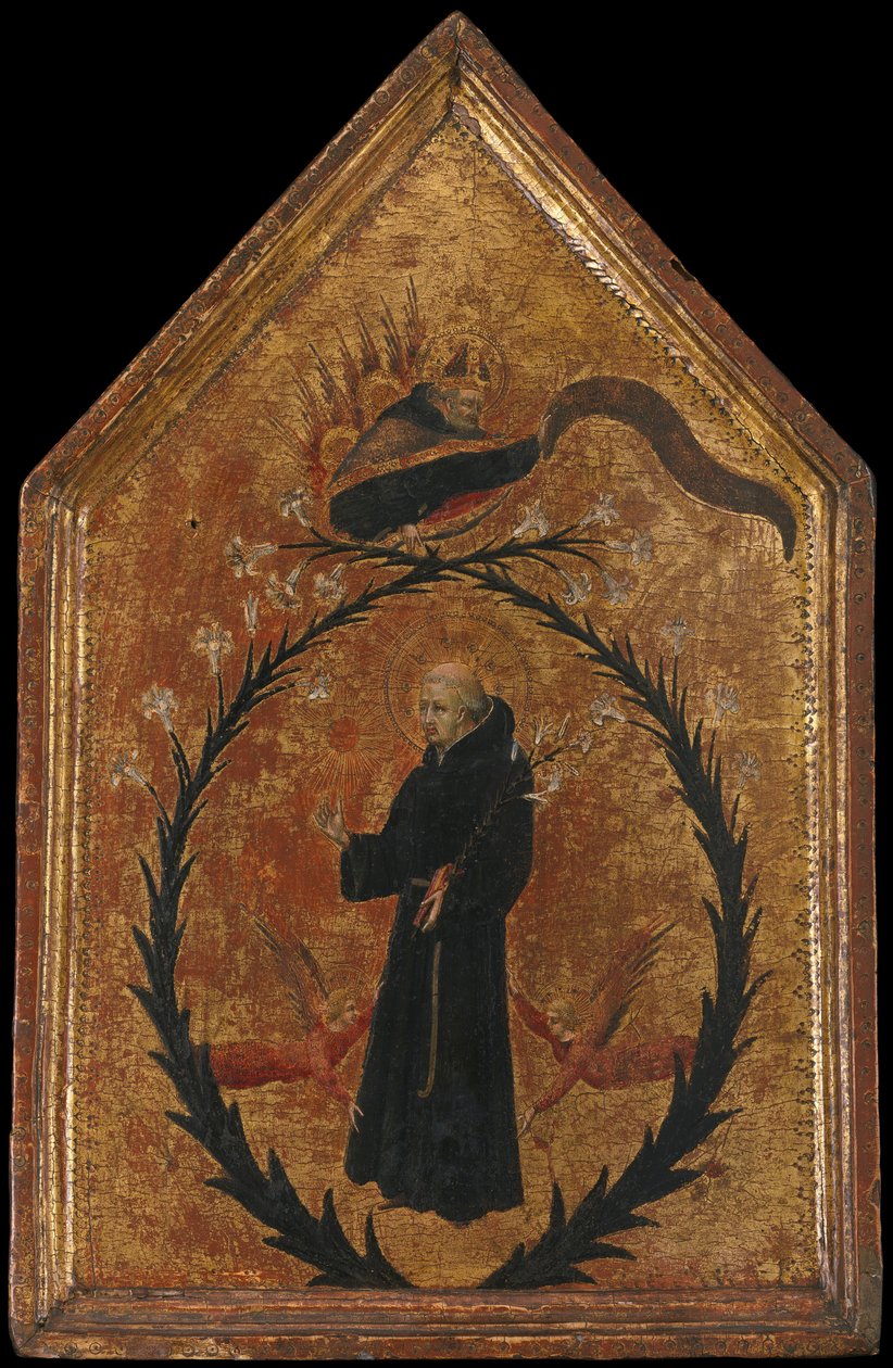 De verheffing van Sint Nicolaas van Tolentino door Giovanni di Paolo