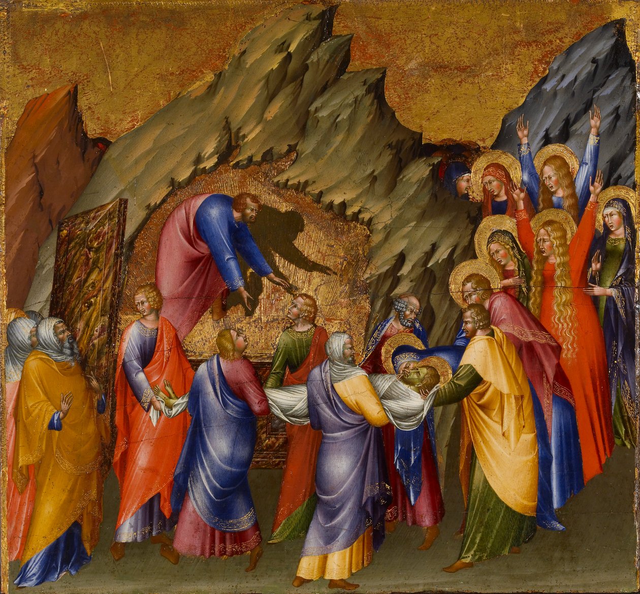 De Graflegging van Christus, van het Malavolti altaarstuk door Giovanni di Paolo di Grazia