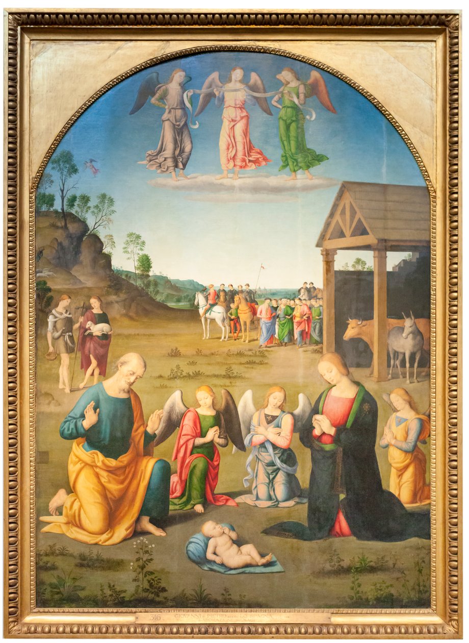 De aanbidding der wijzen door Giovanni di Pietro (c.1450 1529)