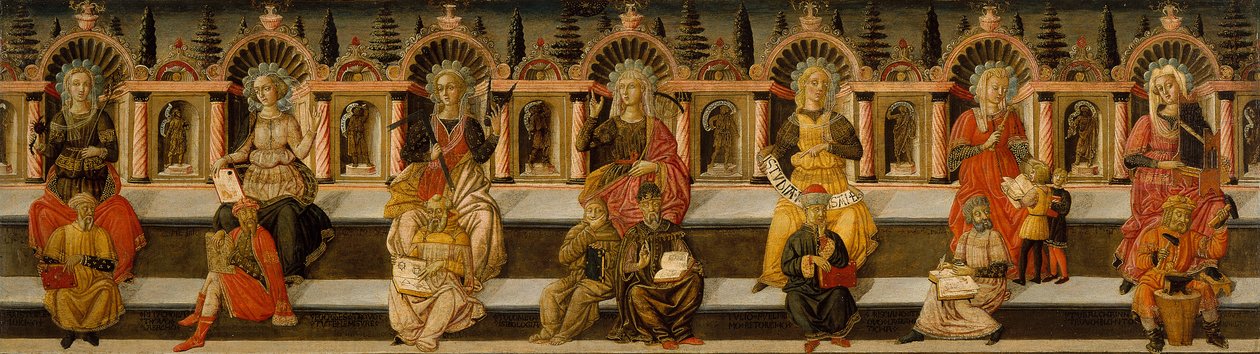 De zeven vrije kunsten door Giovanni di Ser Giovanni,