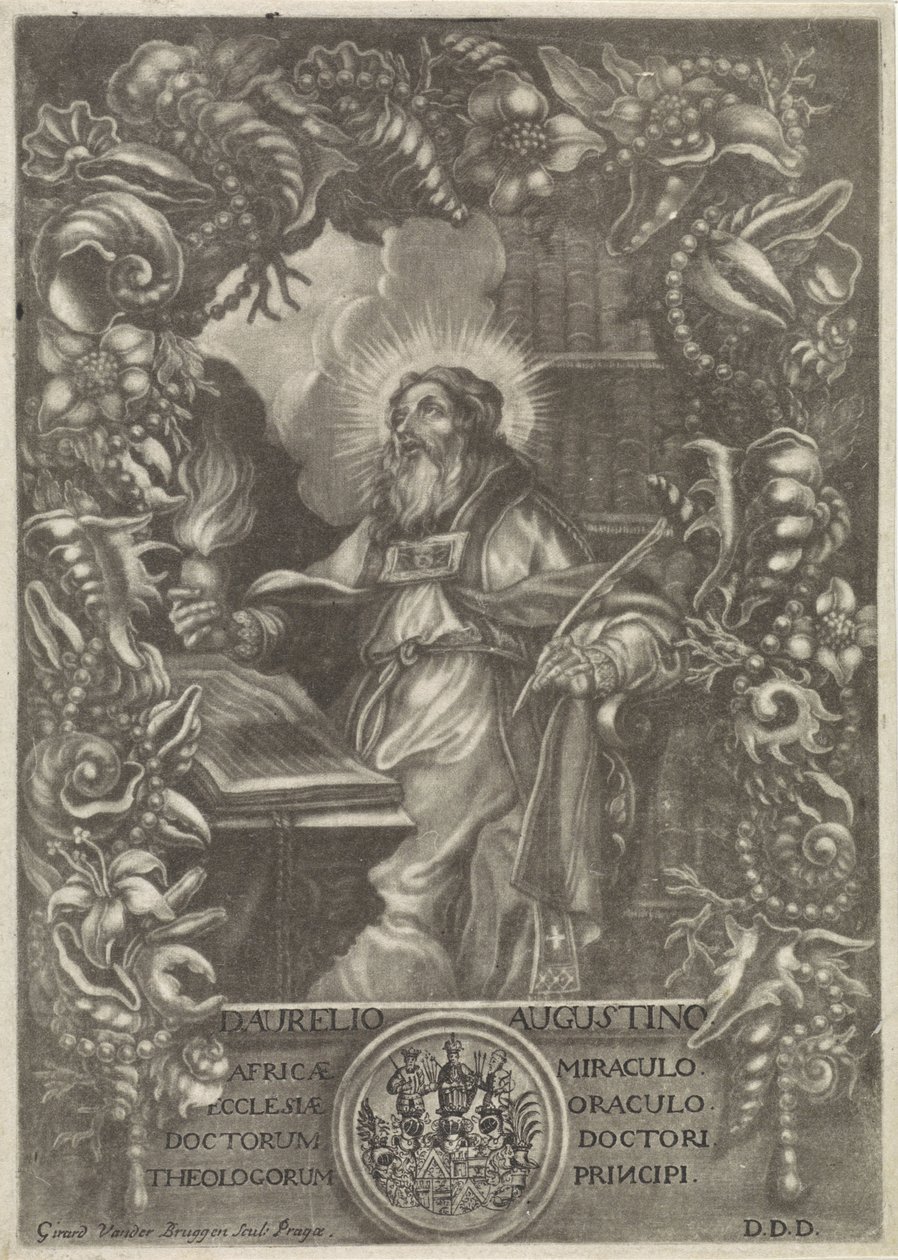 Portret van H. Augustinus door Girard van der Bruggen