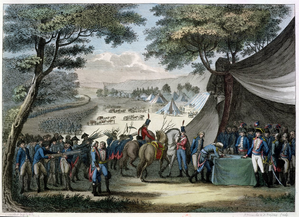 Pacificatie van de Vendée door Generaal Hoche (1768-97) 20 april 1795 door Karl Girardet