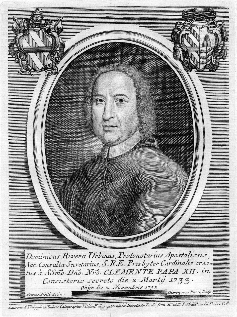 Gegraveerd portret door Girolamo Rossi d Nelli