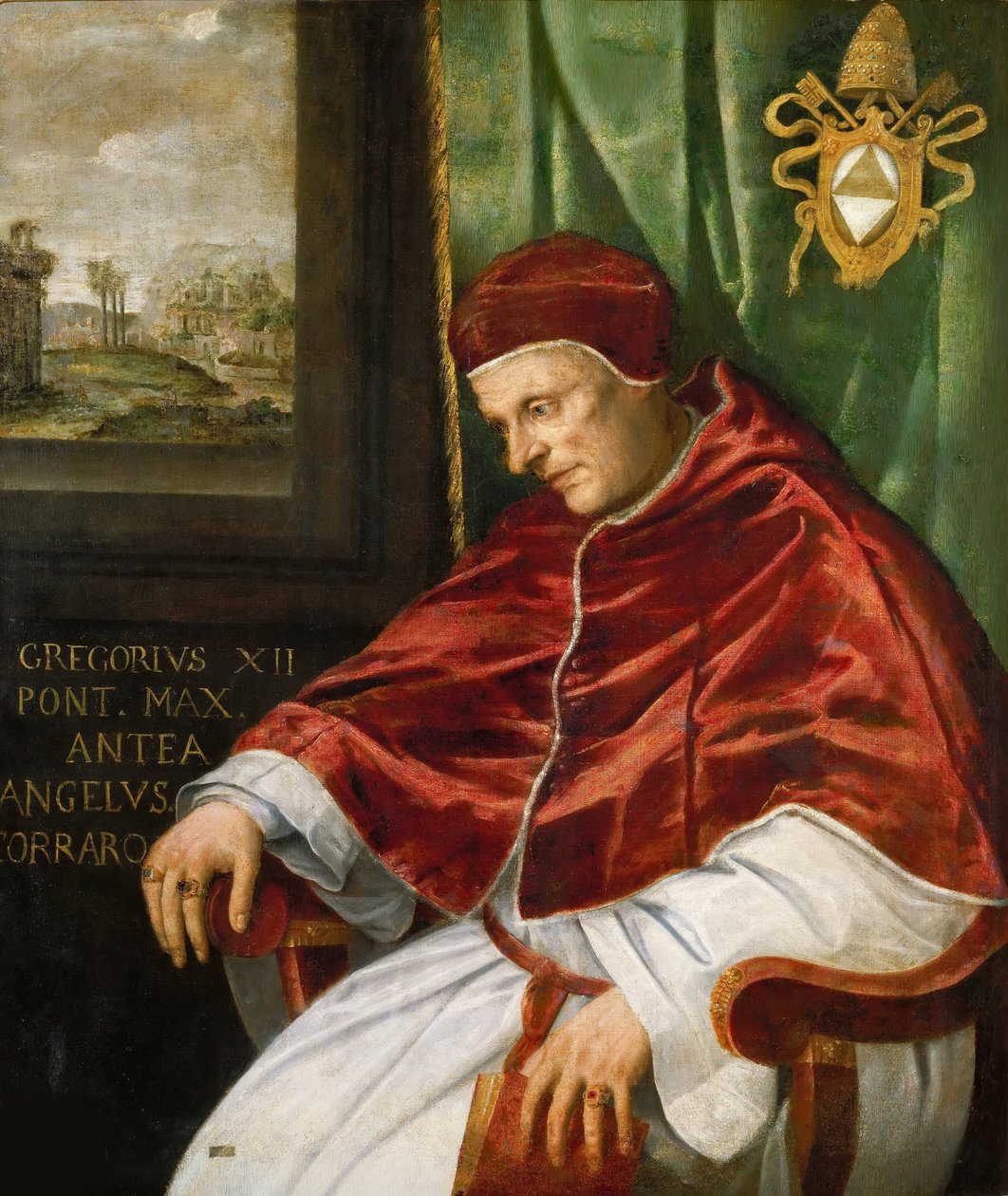 Portret van Paus Gregorius XII door Girolamo Muziano