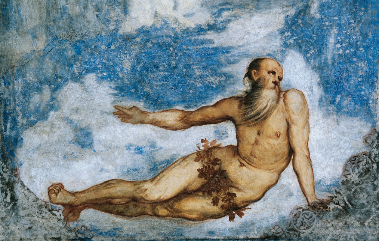 Allegorie van de Winter (detail) door Girolamo Romanino