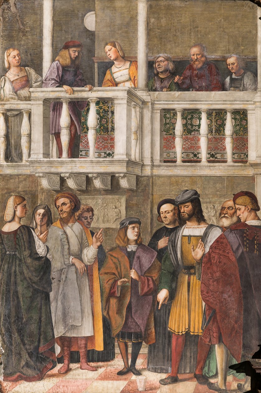 Het Wonder van het Glas, School van de Heilige, Basiliek van Sint Antonius, Padua, Italië door Girolamo Tessari