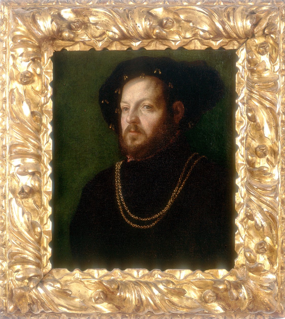 Portret van een man, werk van Girolamo da Carpi, bewaard in de Galleria Estense in Modena door Girolamo da Carpi
