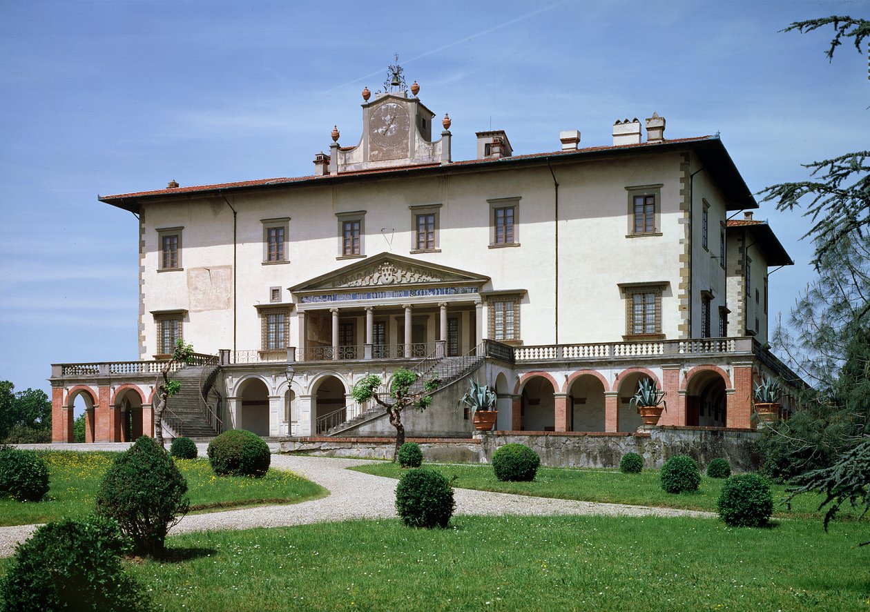 De Medici Villa, gebouwd voor Lorenzo de Magnifieke, 1480 door Giuliano Giamberti da Sangallo