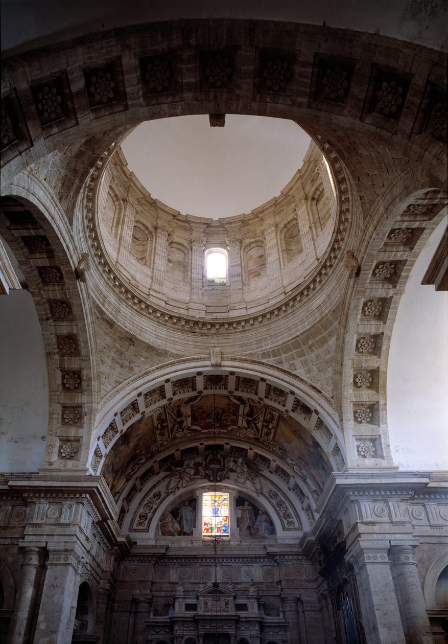 Interieur van de Kerk van San Biagio (1518-1545) door Giuliano Giamberti da Sangallo