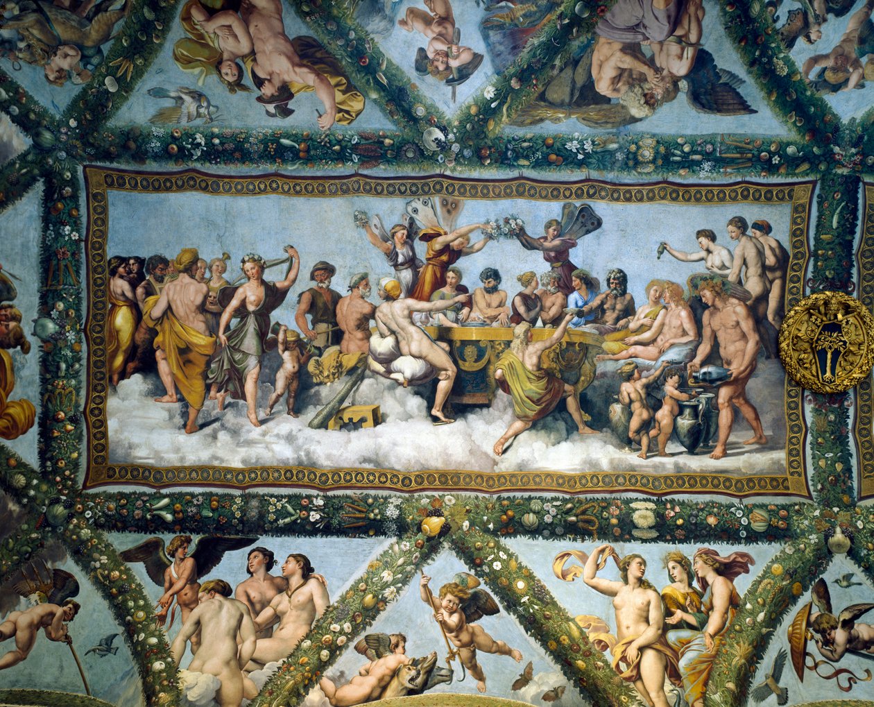 Het huwelijk van Cupido en Psyche, van het plafond van de 