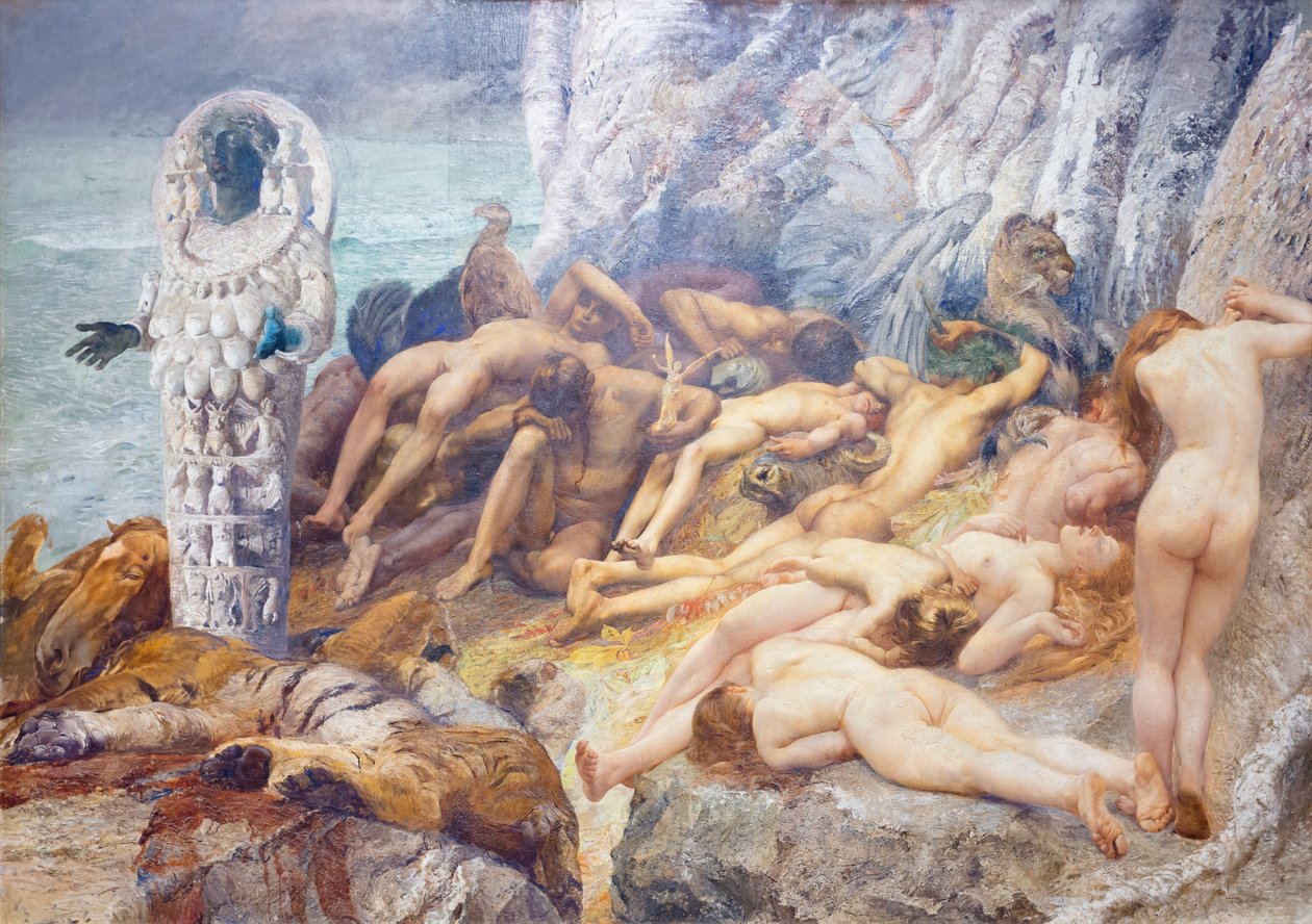Diana van Efese en de slaven door Giulio Aristide Sartorio