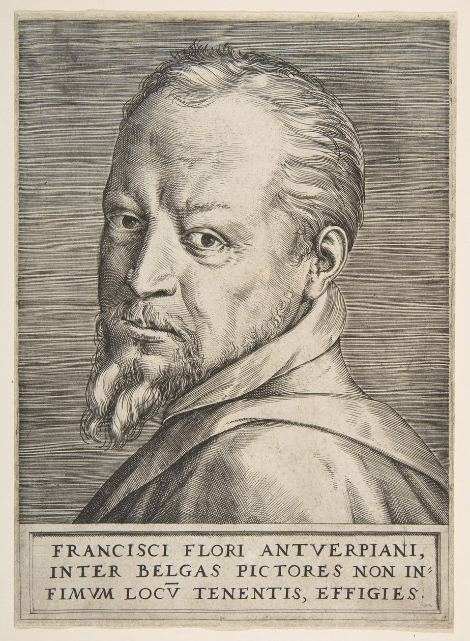 Borstbeeldportret van Frans Floris door Giulio Bonasone