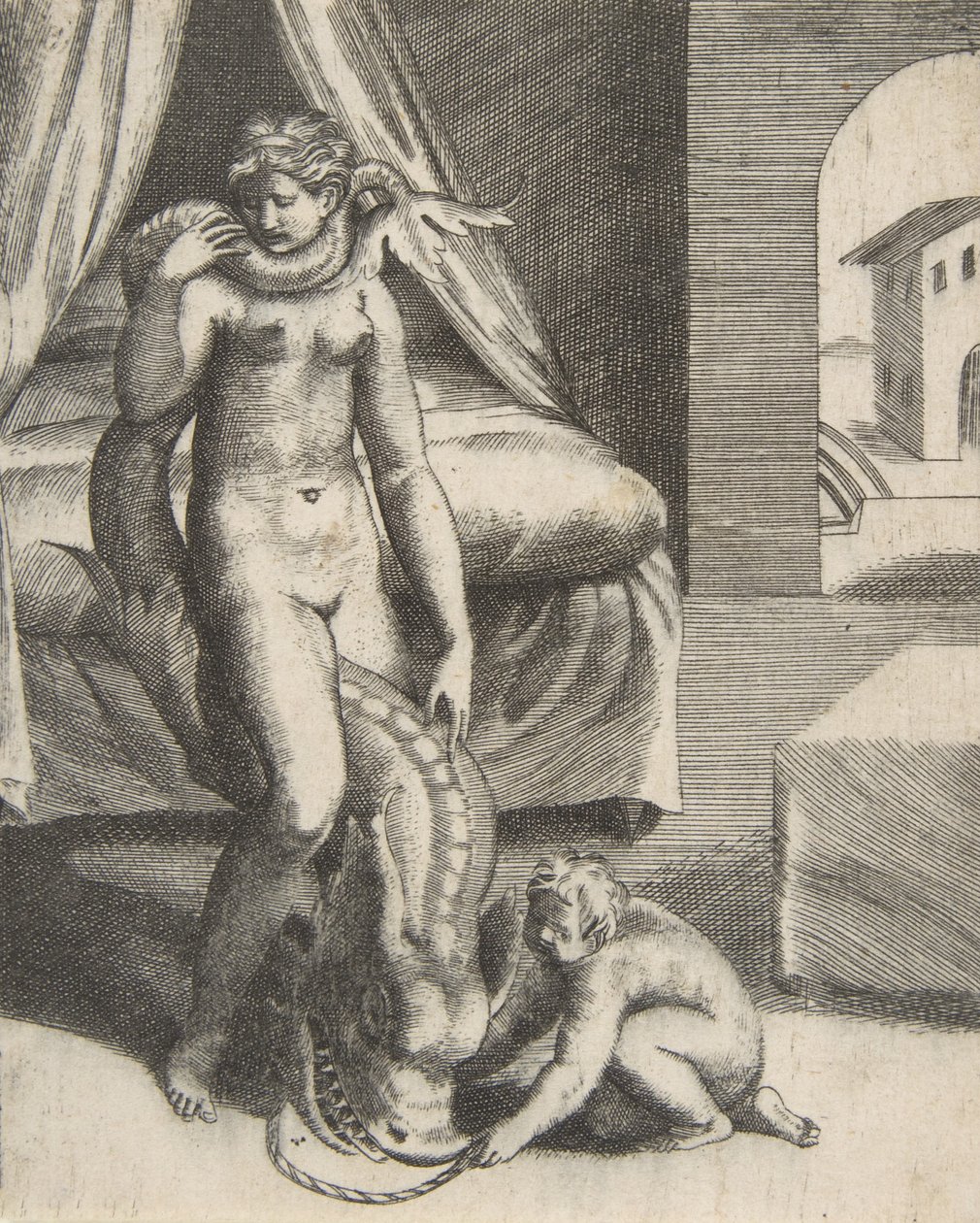 Neptunus en Melanthe, uit 