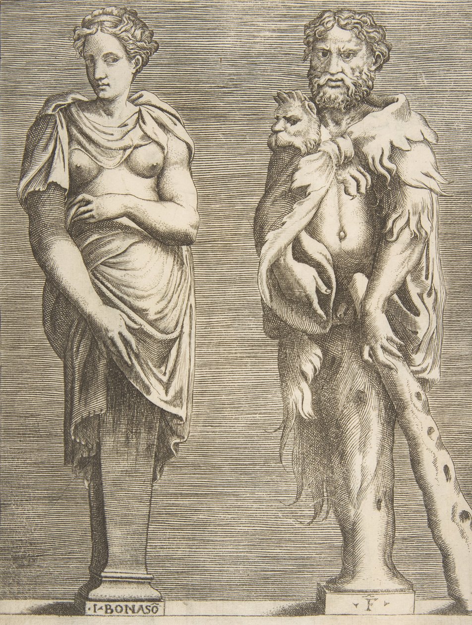 Termen van Hercules en Deianira door Giulio Bonasone