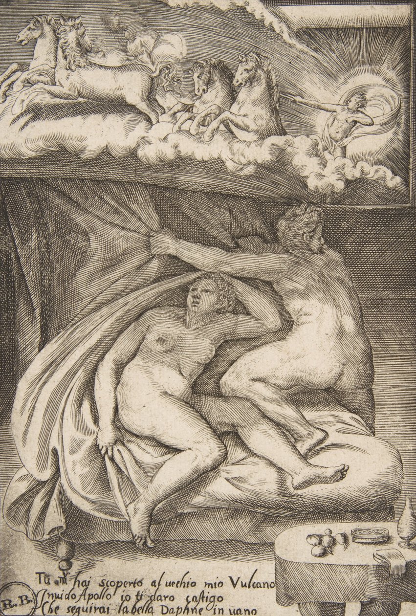 Venus en Mars ontdekt door Apollo, uit 