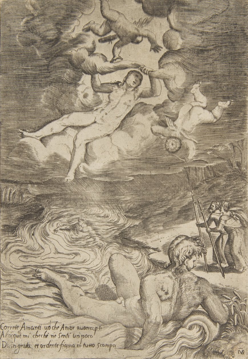 Venus die met putti in de wolken tuimelt, uit 