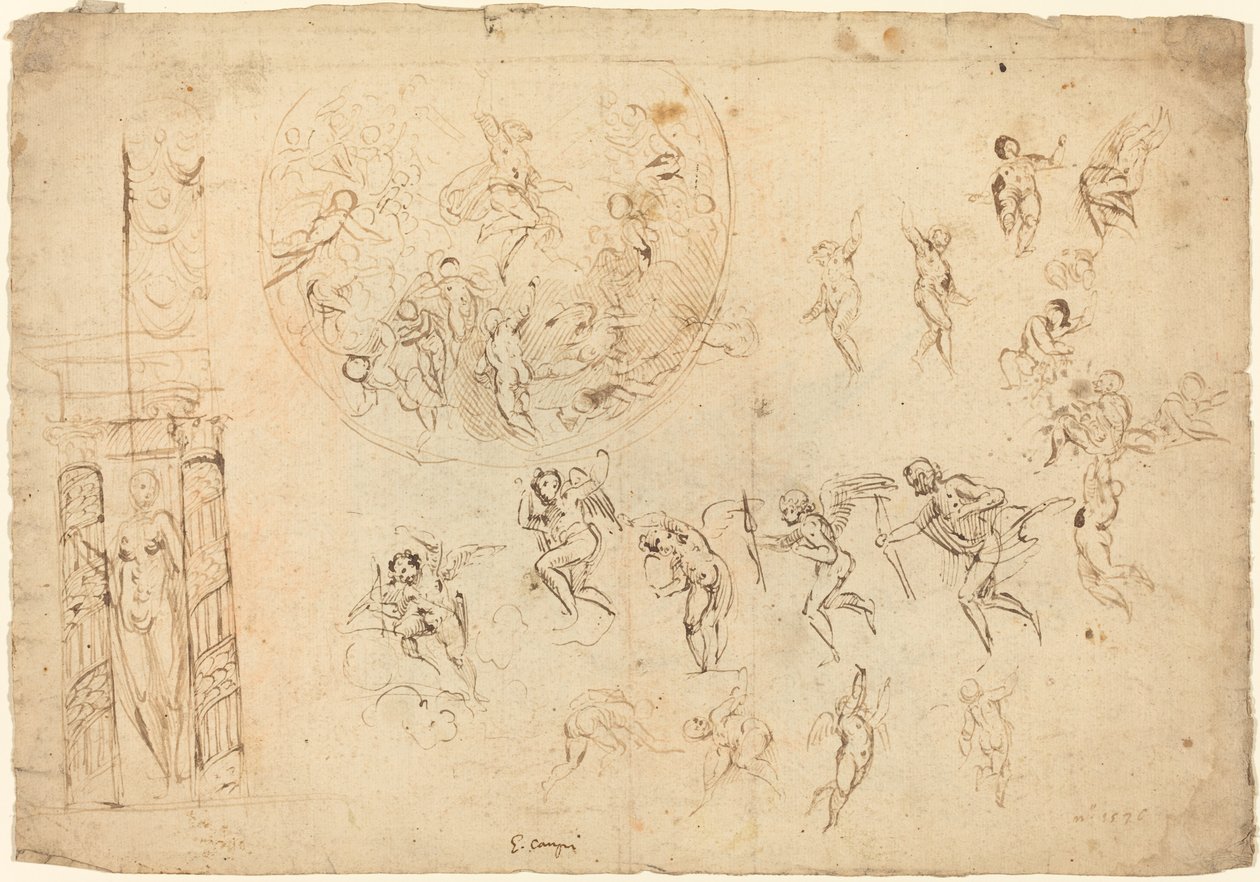 Een Hemelvaart en Andere Studies door Giulio Campi