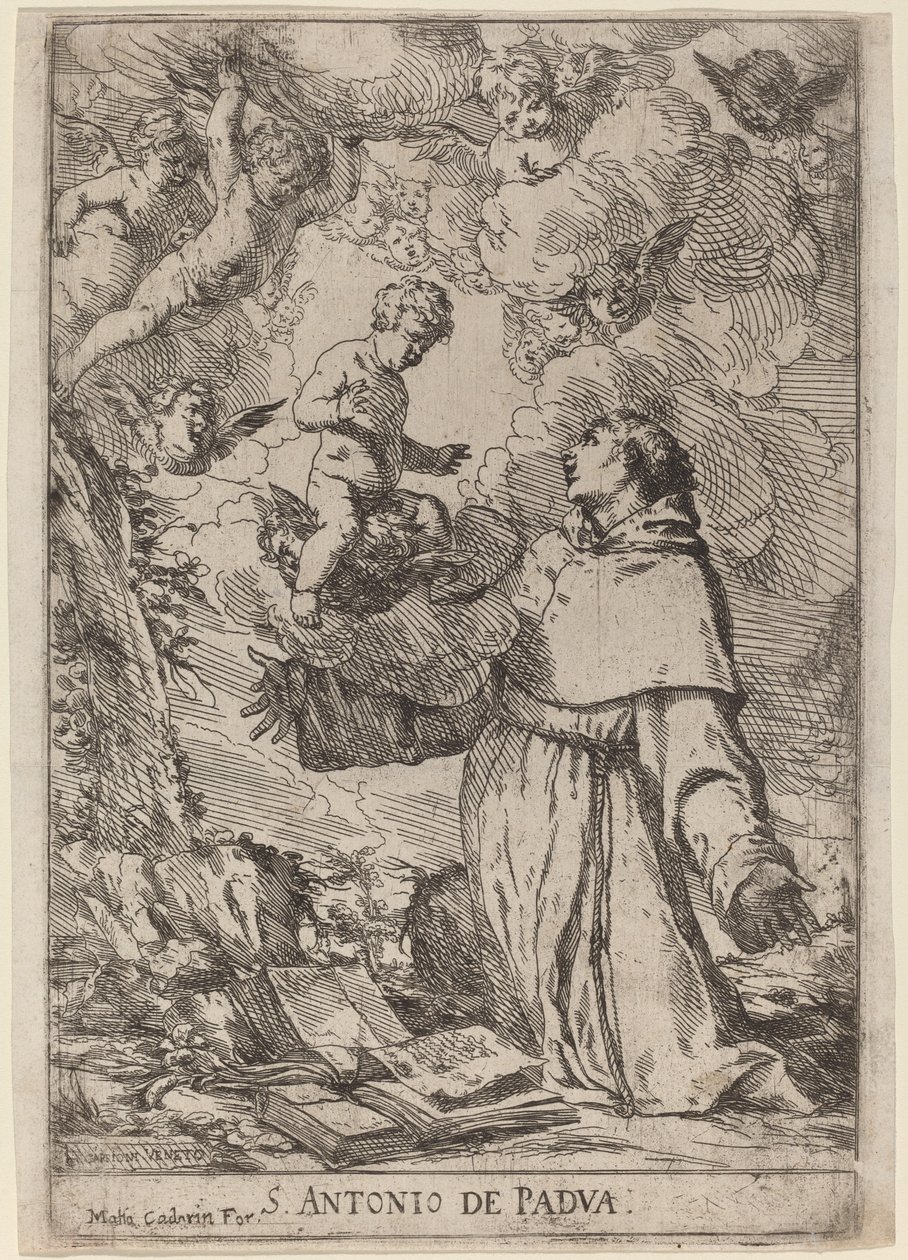 Sint Antonius van Padua door Giulio Carpioni