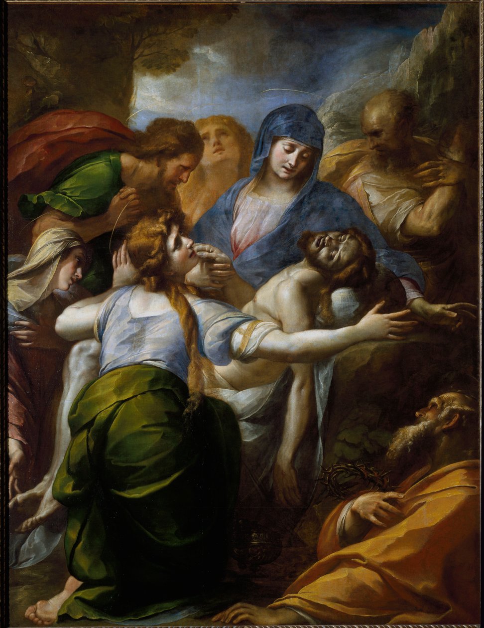Piëta. Rouw om de dood van Christus door Giulio Cesare Procaccini