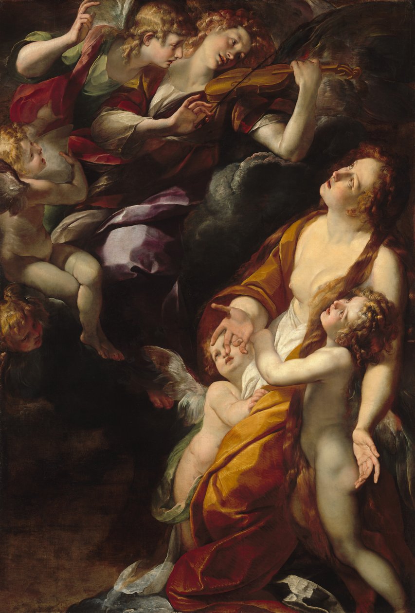 De extase van de Magdalena door Giulio Cesare Procaccini