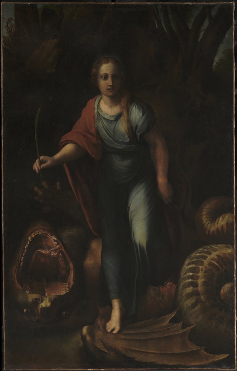 Saint Margaret, c.1518 door Giulio & Raffaello Sanzio (1483 1520) Romano