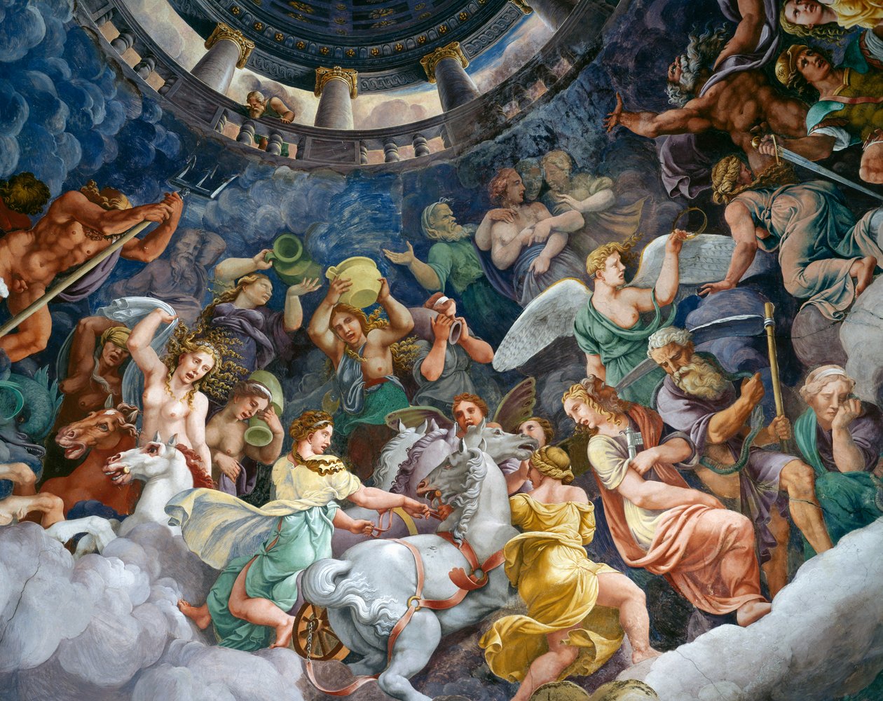 Gods van Olympus door Giulio Romano