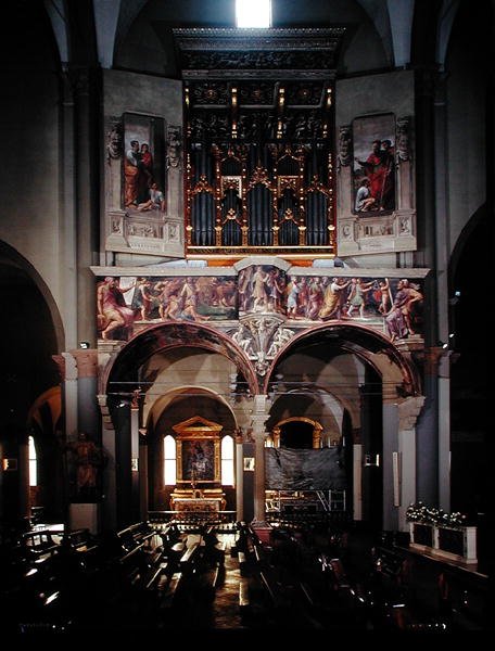 Uitzicht op het orgel, 1546 door Giulio Taraschi