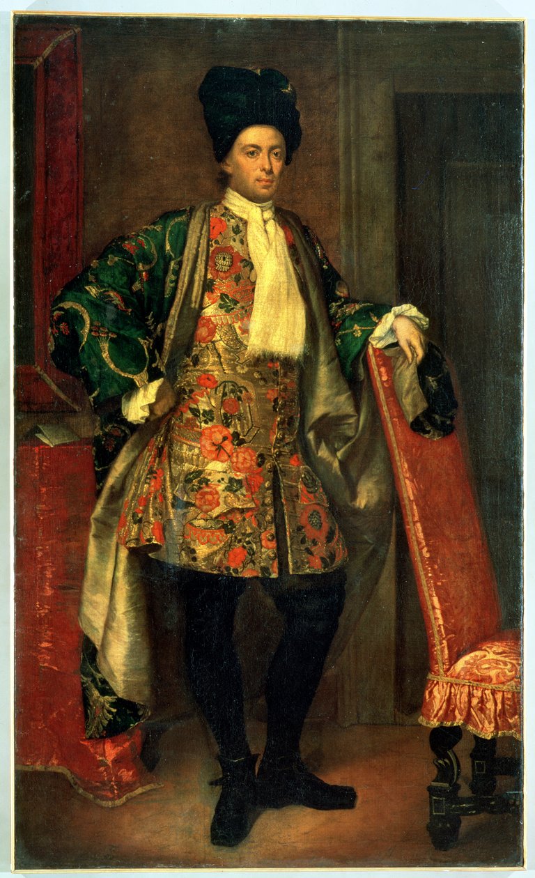 Portret van Graaf Giovanni Battista Vailetti door Giuseppe Ghislandi