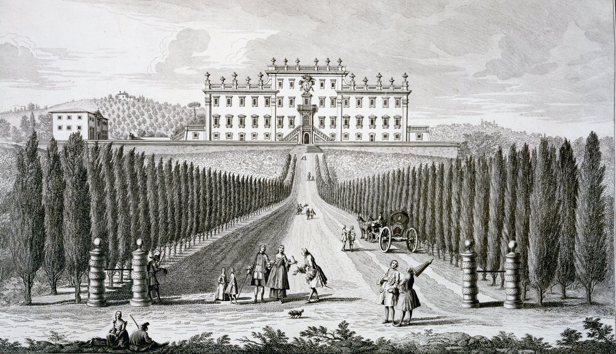 Uitzicht op de Villa del Castel