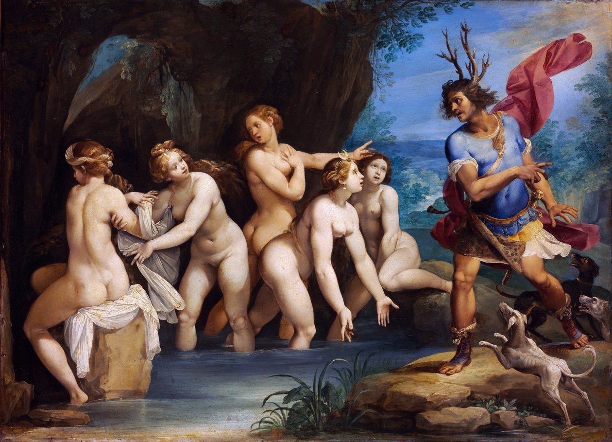 Diana en Actaeon door Giuseppe Cesari