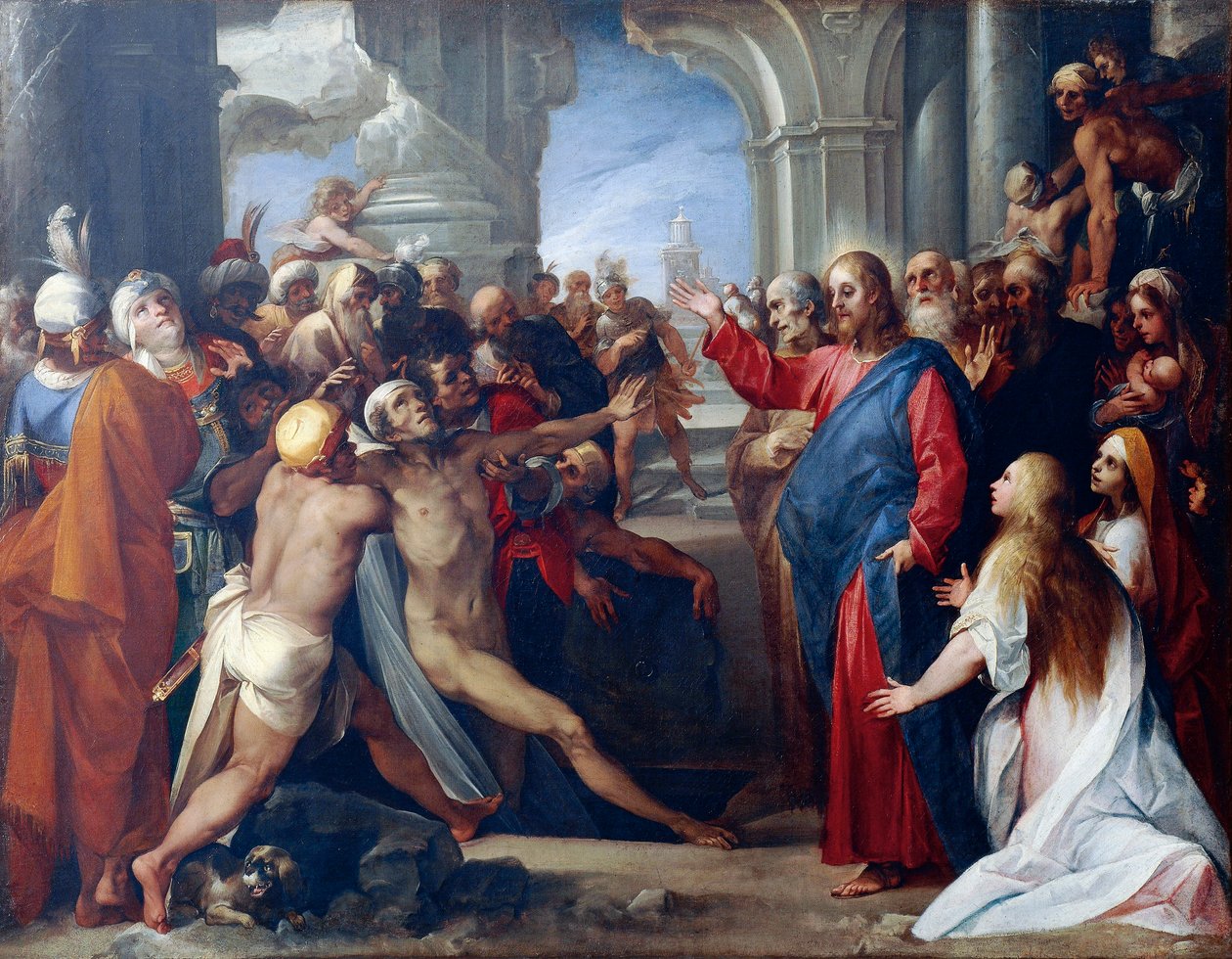 De Opwekking van Lazarus, door Giuseppe Cesari door Giuseppe Cesari