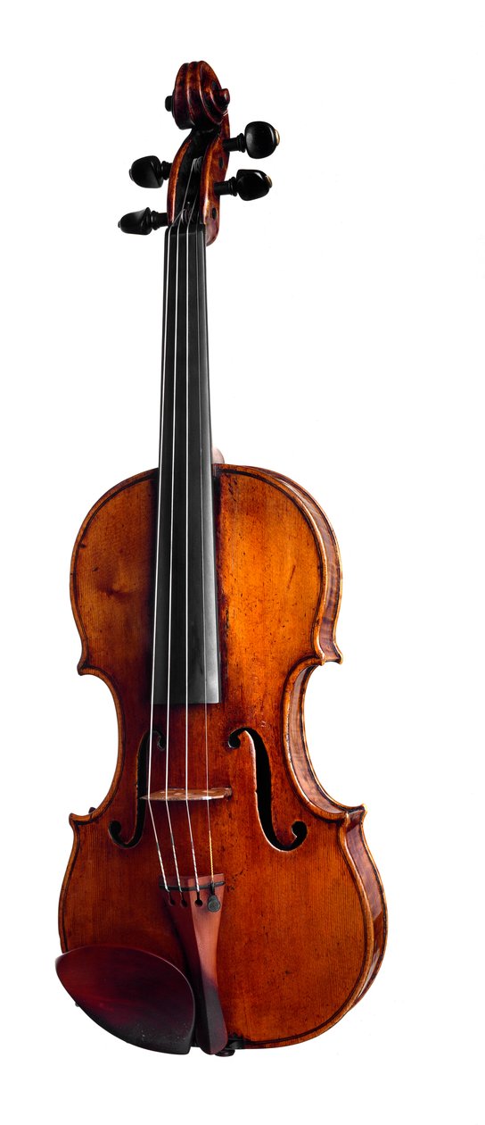 Vioolkopie Quarestani gemaakt door de luthier Giuseppe Guarneri (1666-1740) door Giuseppe  Guarneri