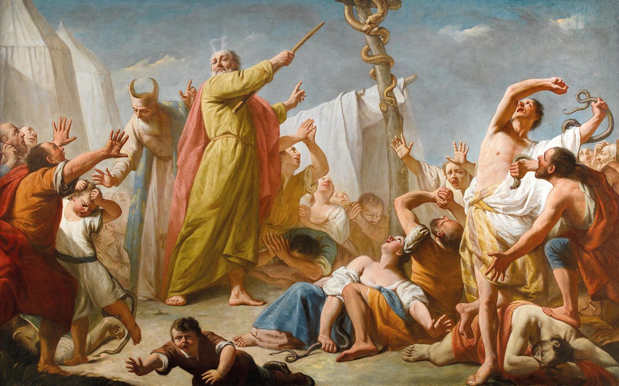 Mozes en de Koperen Slang door Giuseppe Angeli