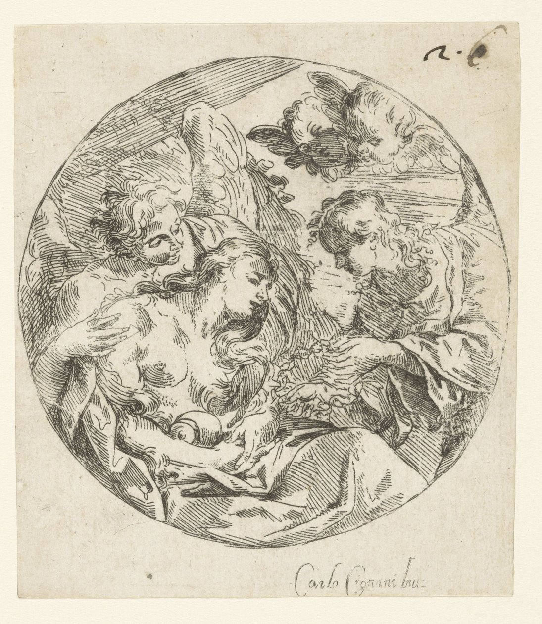 Dood van Maria Magdalena door Giuseppe Antonio Caccioli