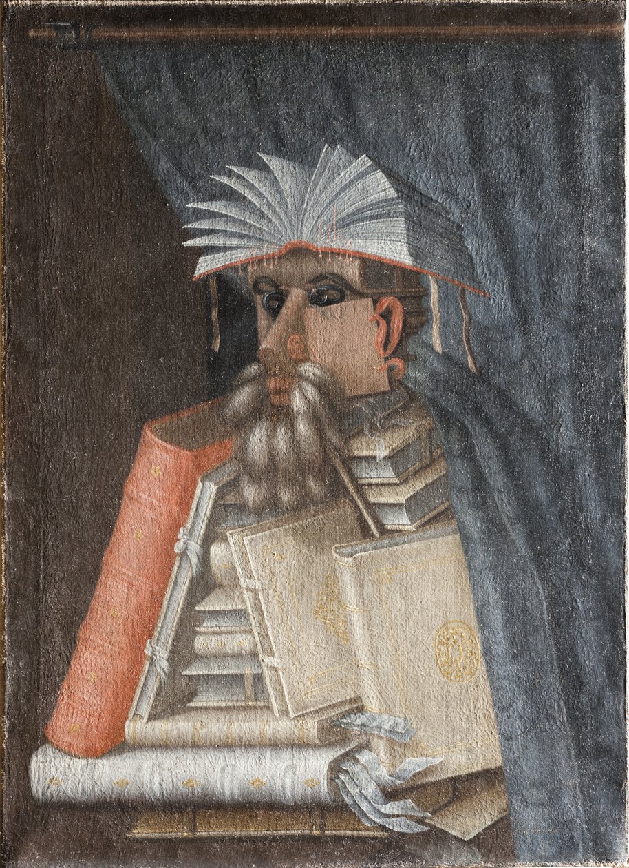 De bibliothecaris door Giuseppe Arcimboldo