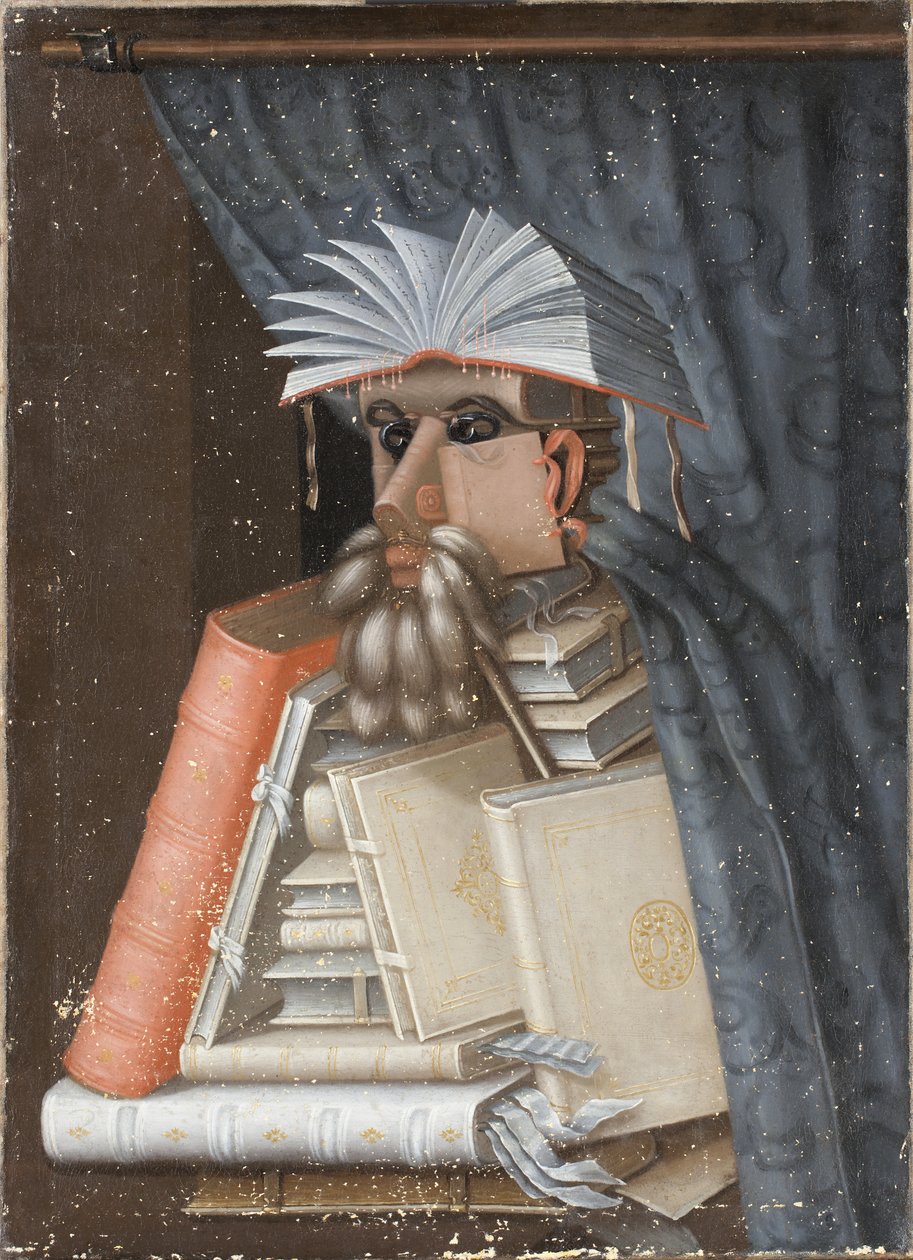 De bibliothecaris door Giuseppe Arcimboldo