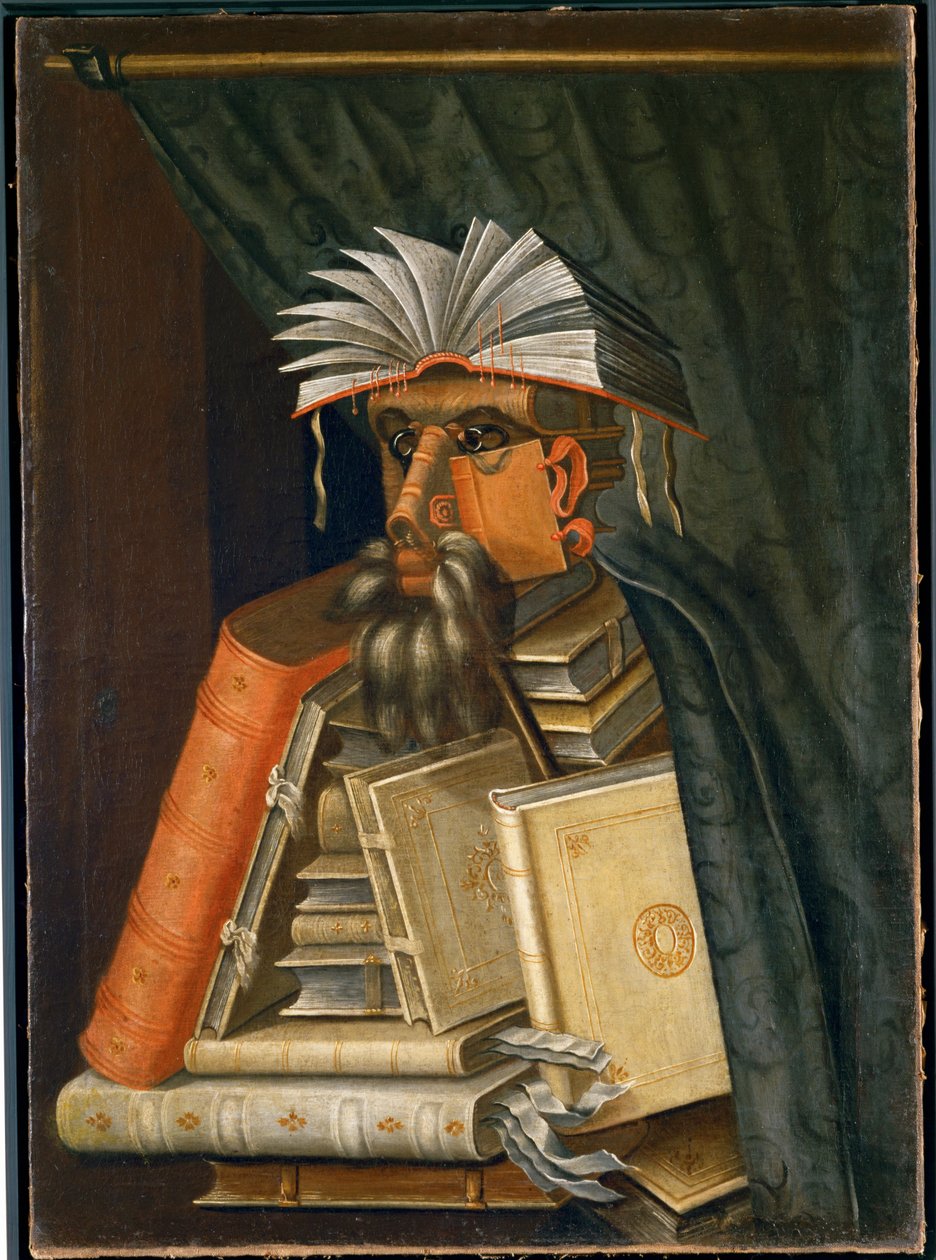 De bibliothecaris door Giuseppe Arcimboldo
