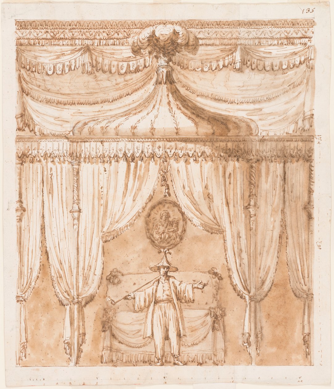 Slaapkamer nis met een figuur door Giuseppe Barberi