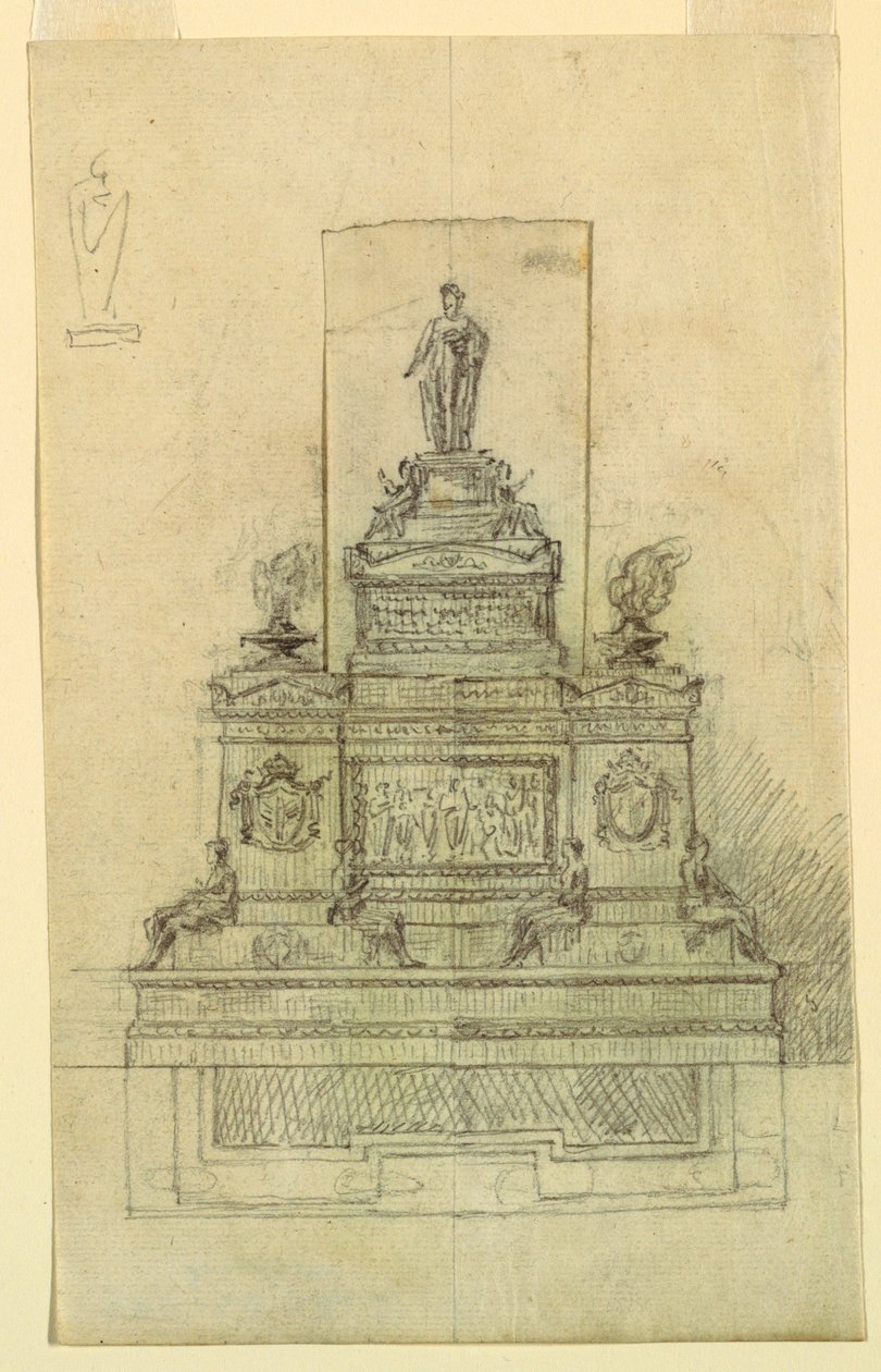 Ontwerp voor een monument door Giuseppe Barberi