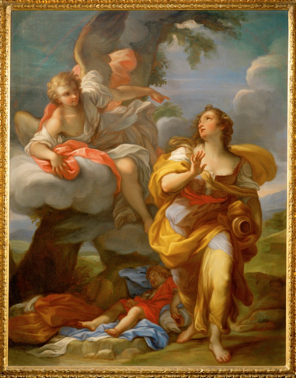 Hagar en de engel ... door Giuseppe Bartolomeo Chiari