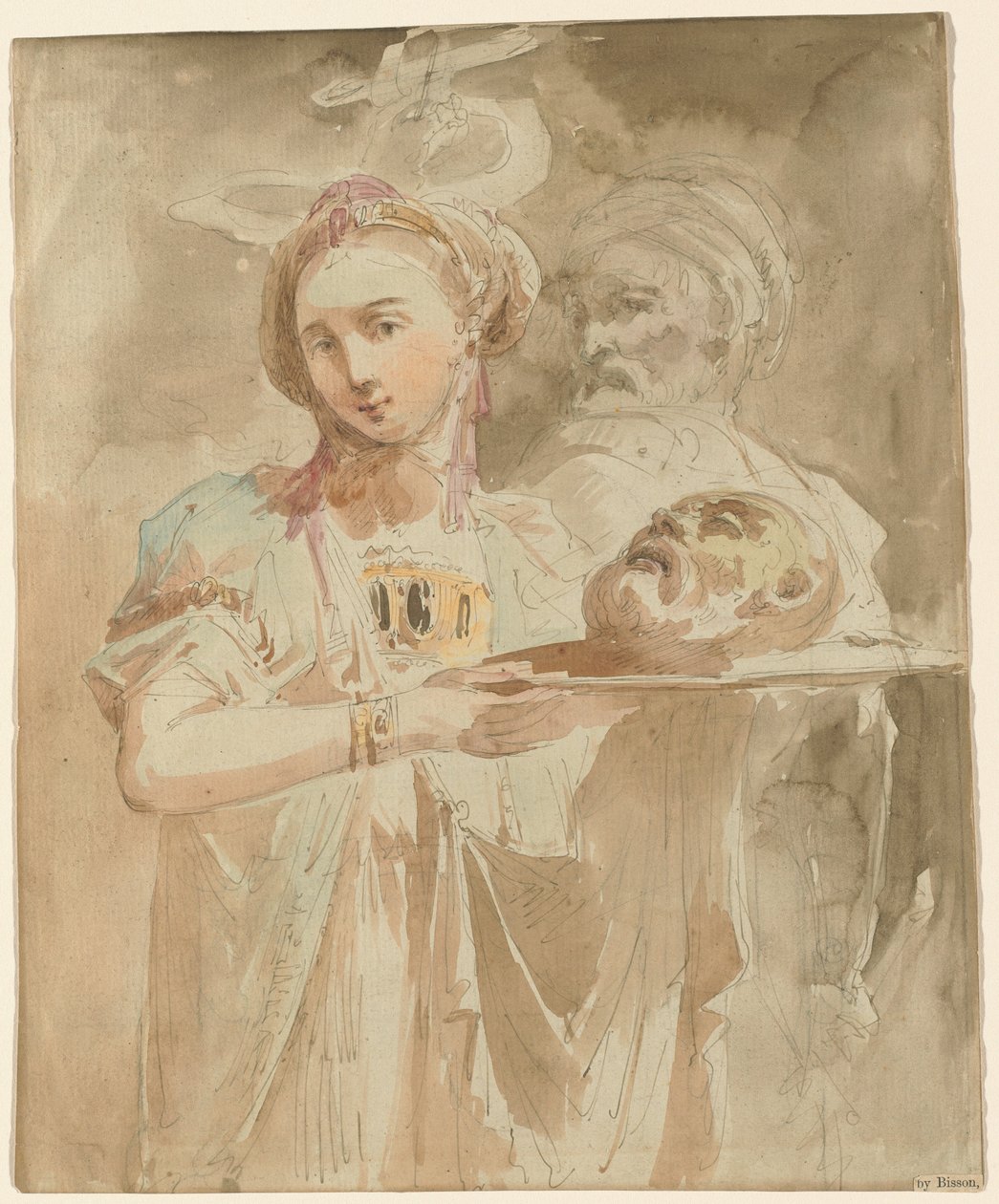 Salome met het hoofd van Johannes de Doper door Giuseppe Bernardino Bison