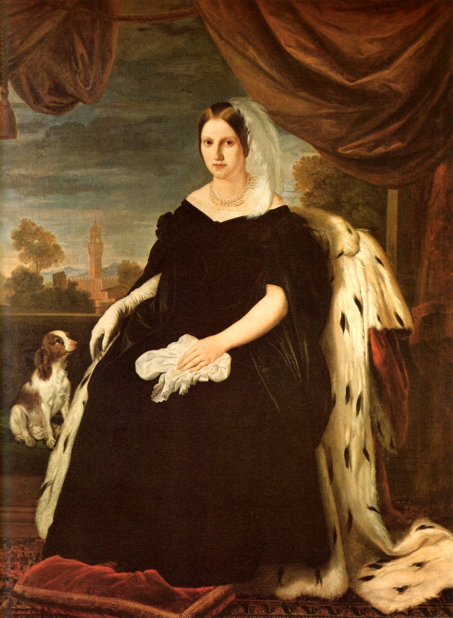 Portret van Maria Antonietta van Toscane door Giuseppe Bezzuoli