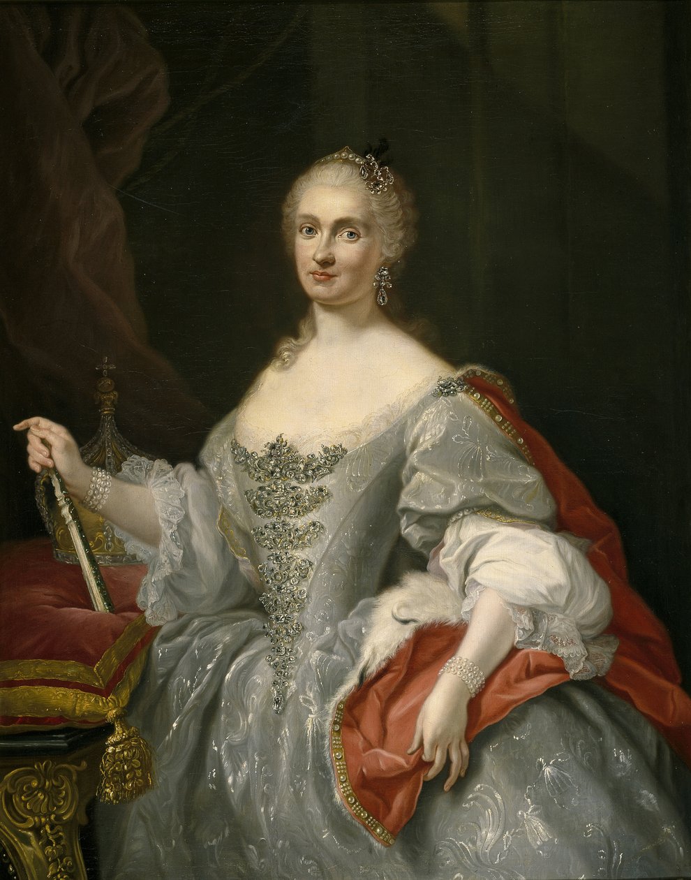 Maria Amalia van Saksen 1724-1760, koningin van Napels door Giuseppe Bonito