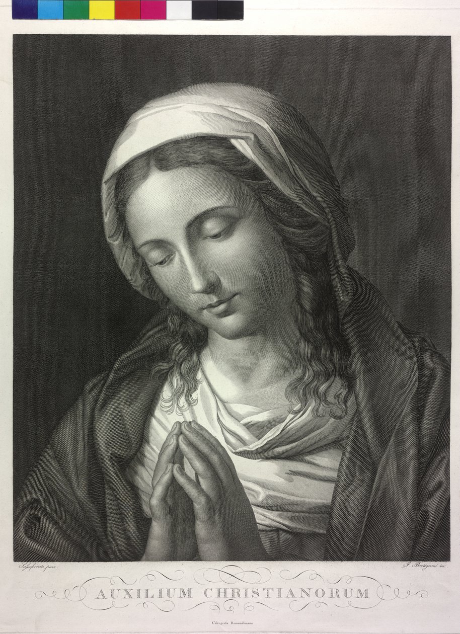 Biddende Madonna door Giuseppe Bortignoni