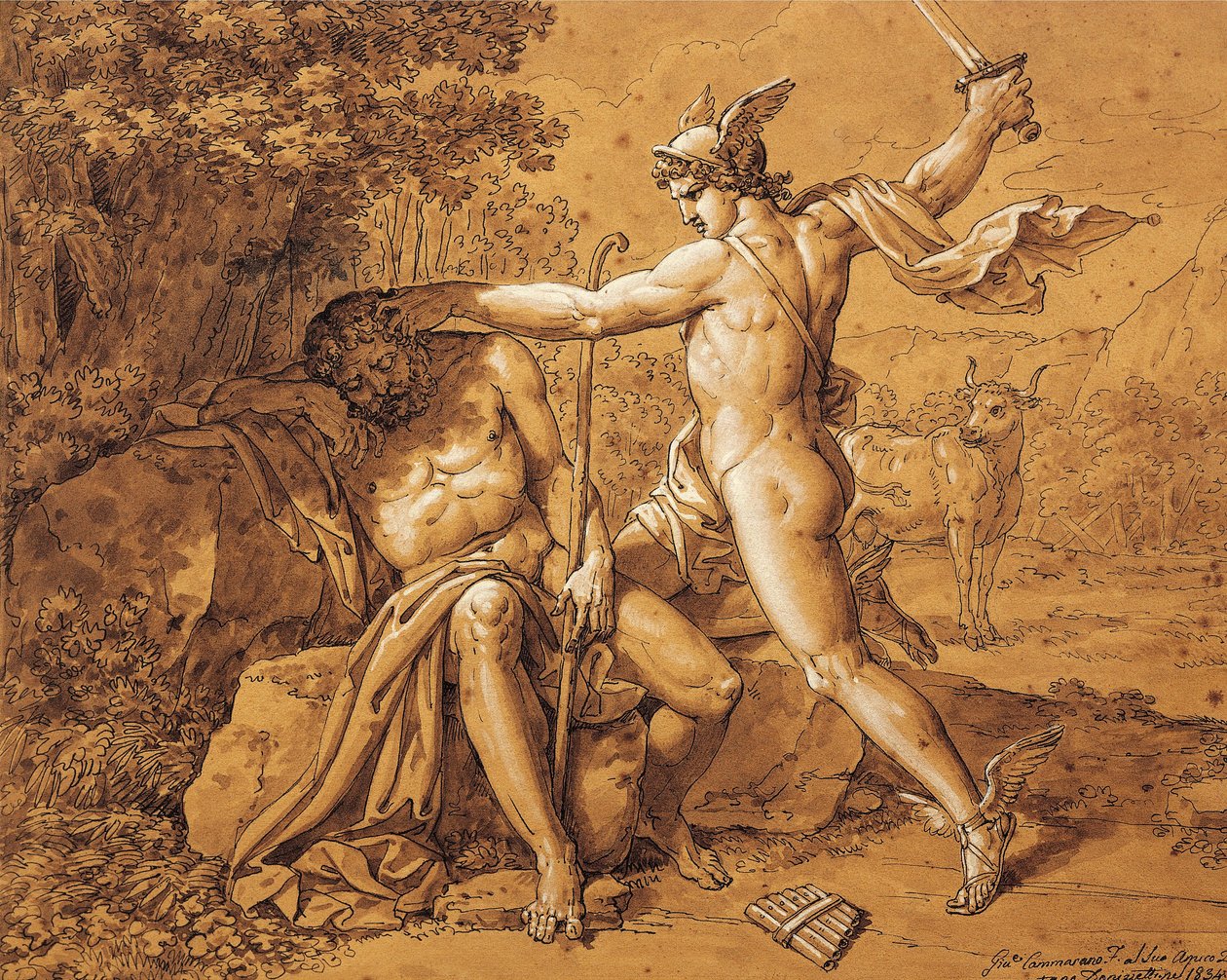 Italië, Mercurius doodt Argus om de nimf te redden door Giuseppe Cammarano, gegeven door de kunstenaar aan Gaetano Donizetti door Giuseppe Cammarano