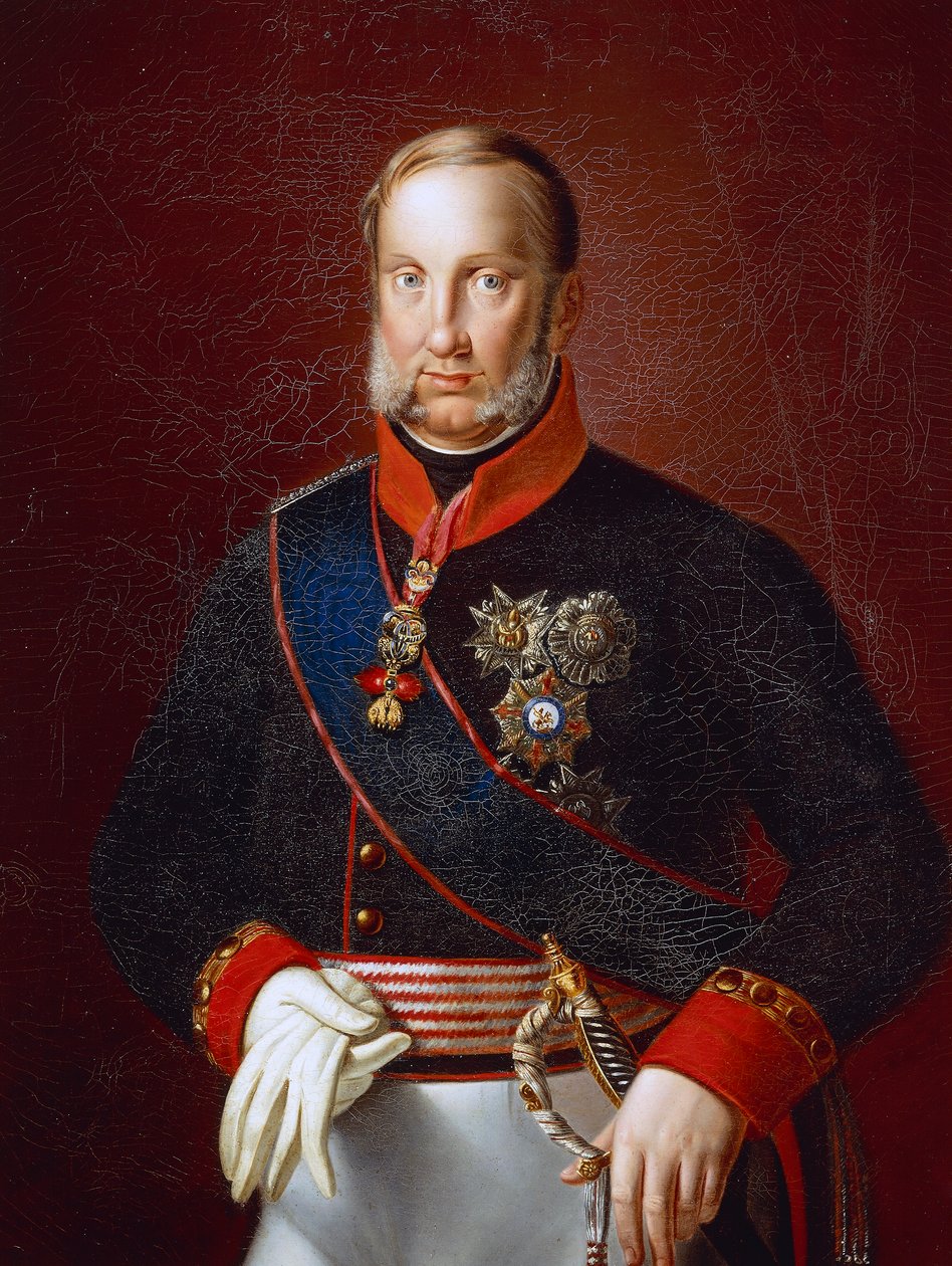 Portret van Frans I van Twee Siciliën door Giuseppe Cammarano