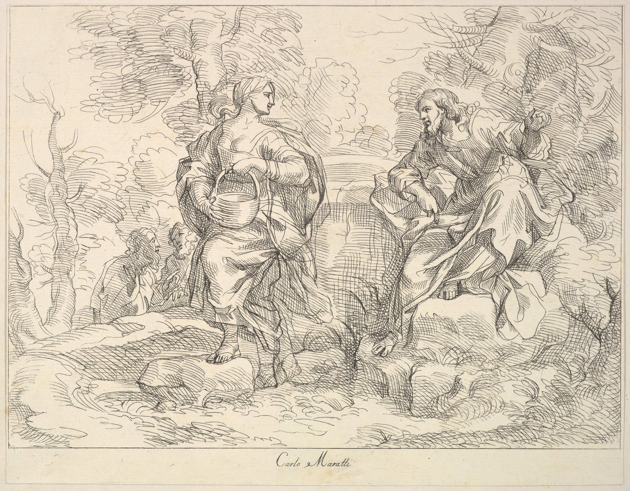 Christus verschijnt aan Maria Magdalena door Giuseppe Canale