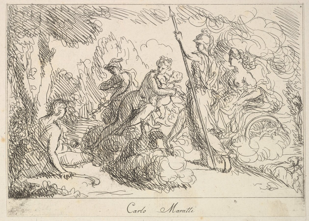 Gods en Godinnen in een landschap, 1740-1802 door Giuseppe Canale